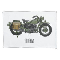 Illustration d'une moto de croiseur militaire