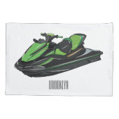 Housse D'oreillers Illustration Jet ski (Dos)