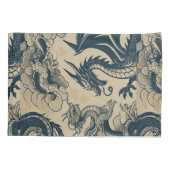 Housse D'oreillers Imaginaire Dragons antiques (Dos)