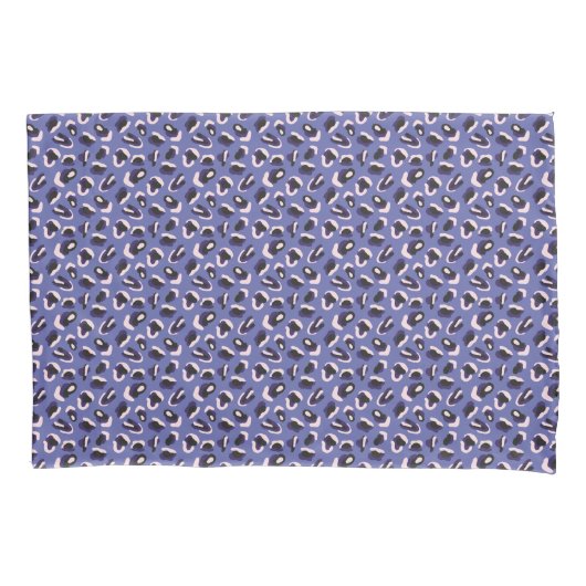 Housse D'oreillers Impression d'animal abstrait violet (devant-gauche)