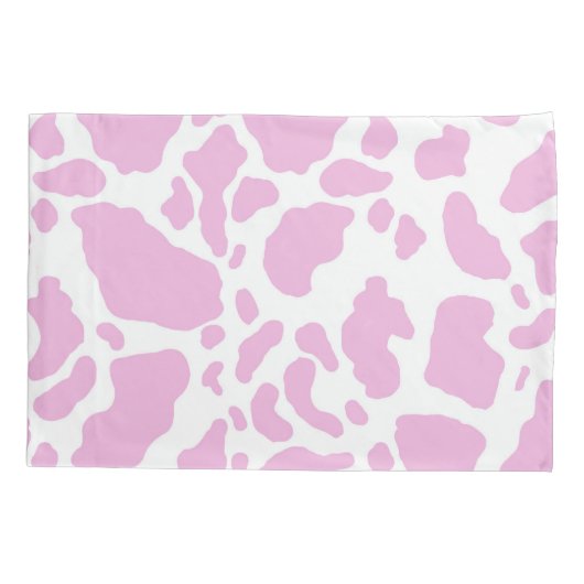 Housse D'oreillers Impression de vache rose (Dos)