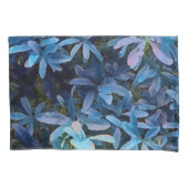 Housse D'oreillers Impression Feuille bleue (devant-gauche)