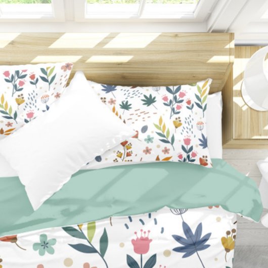 Housse D'oreillers Impression florale colorée