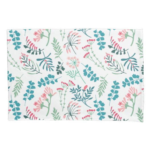 Housse D'oreillers Impression florale moderne (devant)