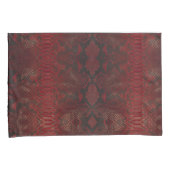 Housse D'oreillers Impression Python rouge et noir (devant-Droit)