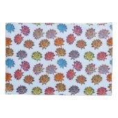 Housse D'oreillers Impression Rose pointillée, Modèle Floral Moderne (Dos)