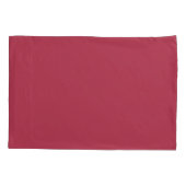 Housse D'oreillers Impression solide Rose assez profonde (Dos-gauche)