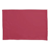 Housse D'oreillers Impression solide Rose assez profonde (devant-gauche)