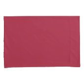 Housse D'oreillers Impression solide Rose assez profonde (devant-Droit)