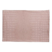 Housse D'oreillers Imprimer l'alligator rose (Dos)