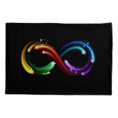 Housse D'oreillers Infinity symbol of rainbow comets (Dos)
