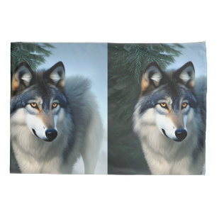 Housse D'oreillers Intrépide Loup De L'Arctique, Oreiller
