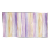 Housse D'oreillers Iris Floral Pourpre Romantique   (Dos-Droit)