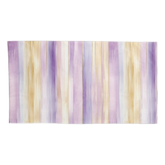 Housse D'oreillers Iris Floral Pourpre Romantique   (Dos-Droit)