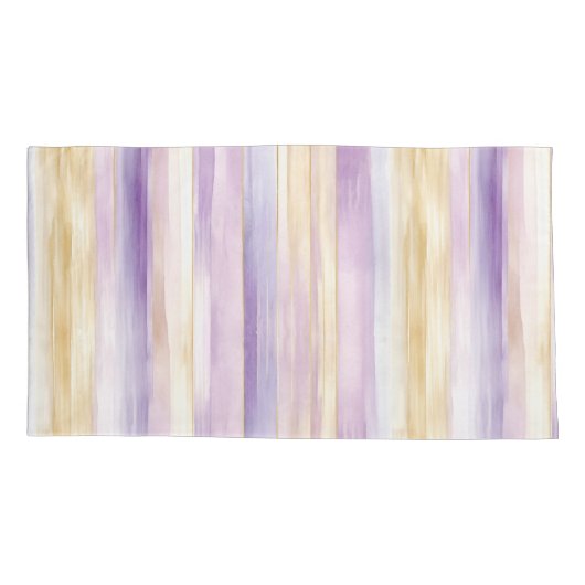 Housse D'oreillers Iris Floral Pourpre Romantique   (Dos-gauche)