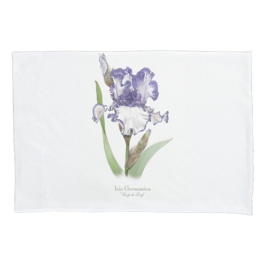 Housse D'oreillers Iris Froissé Violet (devant)