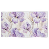 Housse D'oreillers Iris Pourpre Floral Romantique (devant-gauche)