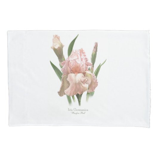 Housse D'oreillers Iris Rose Pâle (devant)
