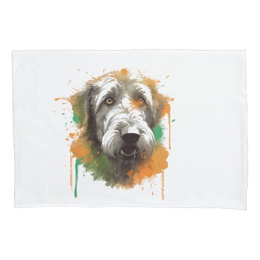 Housse D'oreillers Irish Wolfhound (devant)