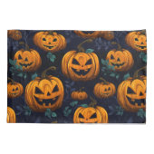Housse D'oreillers Jack O'Lantern Citrouille Dark motif (Dos-gauche)