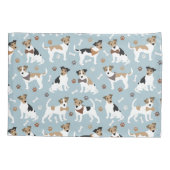 Housse D'oreillers Jack Russell Terrier Paws et Bones Coussin Coque (Dos)