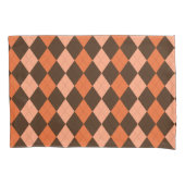Housse D'oreillers Jacquard d'automne rétro orange et Brown (devant-gauche)