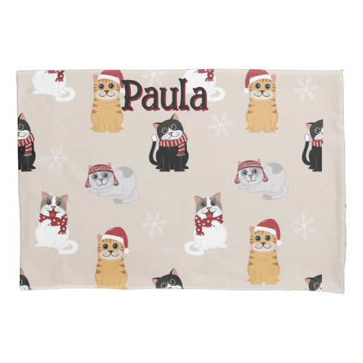 Housse D'oreillers J'adore mes chats (devant)