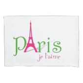 Housse D'oreillers J'aime Paris (devant)