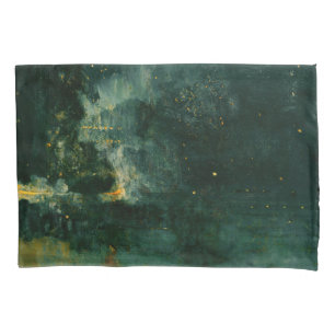 Housse D'oreillers James Whistler - Nocturne en noir et or