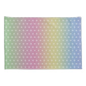 Housse D'oreillers Japonais Asanoha traditionnel Print Pastel Arc-en- (Dos-Droit)