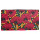 Housse D'oreillers Jardin aux coquelicots rouges (devant-Droit)