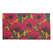 Housse D'oreillers Jardin aux coquelicots rouges (Dos-gauche)