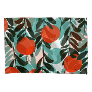 Housse D'oreillers Jardin de fruits orange incolore Imprimer