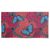 Housse D'oreillers Jardin de morpho bleu (devant-gauche)