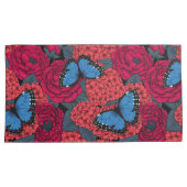 Housse D'oreillers Jardin de morpho bleu (devant-Droit)