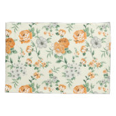 Housse D'oreillers Jardin Jaune doux motif floral (Dos)