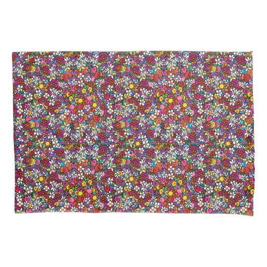 Housse D'oreillers Jardin joyeux (devant)