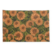 Housse D'oreillers Jardin Orange Dahlia (Dos-Droit)