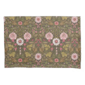 Housse D'oreillers Jardin sauvage sur café brun (devant-gauche)