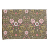 Housse D'oreillers Jardin sauvage sur café brun (devant-Droit)