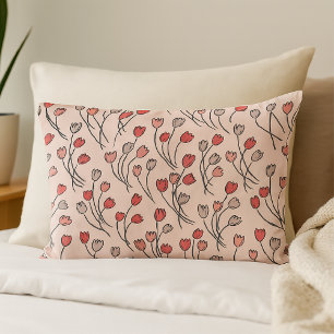 Housse D'oreillers Jardin Tulip En Rose