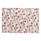 Housse D'oreillers Jardin Tulip En Rose (Dos)