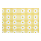 Housse D'oreillers Jaune À damiers Floral Bliss Pillowcase (devant-gauche)