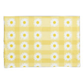 Housse D'oreillers Jaune À damiers Floral Bliss Pillowcase (devant-Droit)