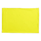 Housse D'oreillers Jaune clair (couleur solide)  (Dos-gauche)