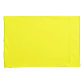Housse D'oreillers Jaune clair (couleur solide)  (devant-Droit)