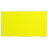 Housse D'oreillers jaune couleur (devant-gauche)