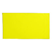 Housse D'oreillers jaune couleur (Dos-Droit)