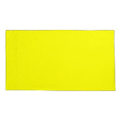Housse D'oreillers jaune couleur (Dos-gauche)