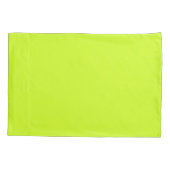 Housse D'oreillers Jaune de chaux (couleur solide) (Dos)